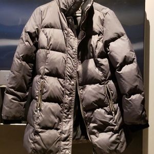 Down full length coat